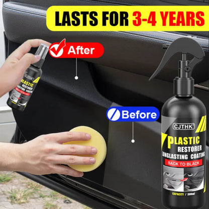 🚗✨ CJTHK Plastic Restorer Long-Lasting Coating Spray 🚗✨ ( BUY 1 GET 1 FREE )
