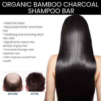 Ouhoe™ Organic Bamboo Charcoal Shampoo Soap 🌿🖤